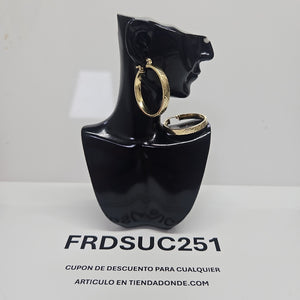 ARETES ARRACADA ASTRIADA 10K 2.3 GR (NUEVO)
