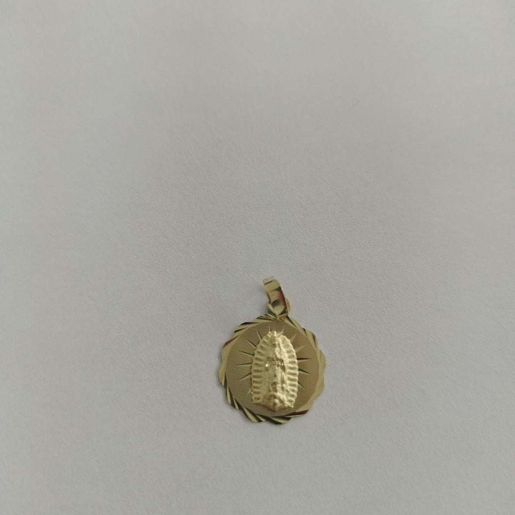 DIJE MEDALLA RELIGIOSA 14K 0.8 GR (NUEVO)
