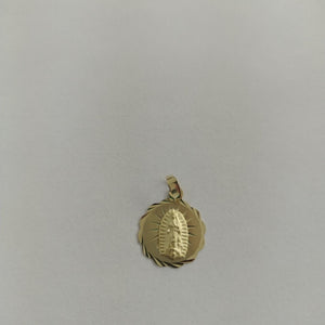 DIJE MEDALLA RELIGIOSA 14K 0.8 GR (NUEVO)