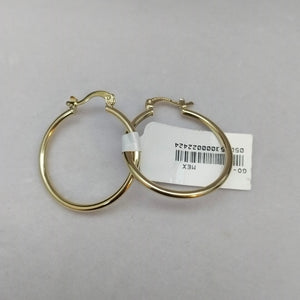 ARETES TEJIDO ARRACADAS LISAS 14K 1.5 GR (NUEVO)