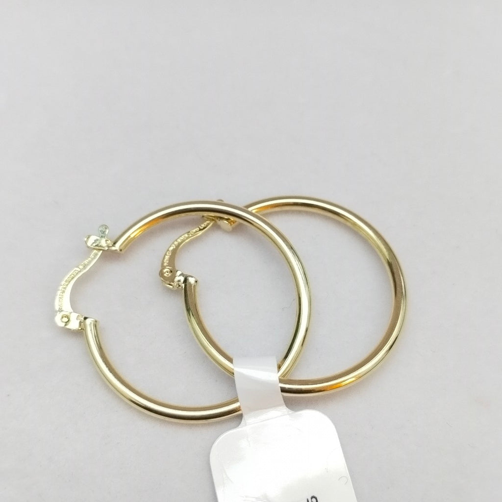 ARETES TEJIDO ARRACADAS LISAS 14K 1.4 GR (NUEVO)