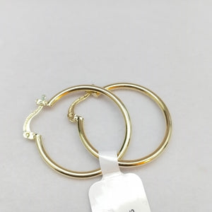 ARETES TEJIDO ARRACADAS LISAS 14K 1.4 GR (NUEVO)