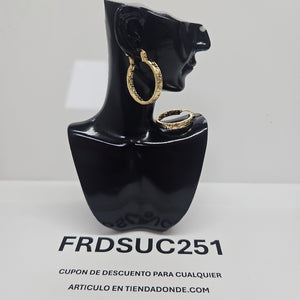 ARETES TEJIDO ARRACADAS TIPO GRECAS 14K 2.1 GR (NUEVO)