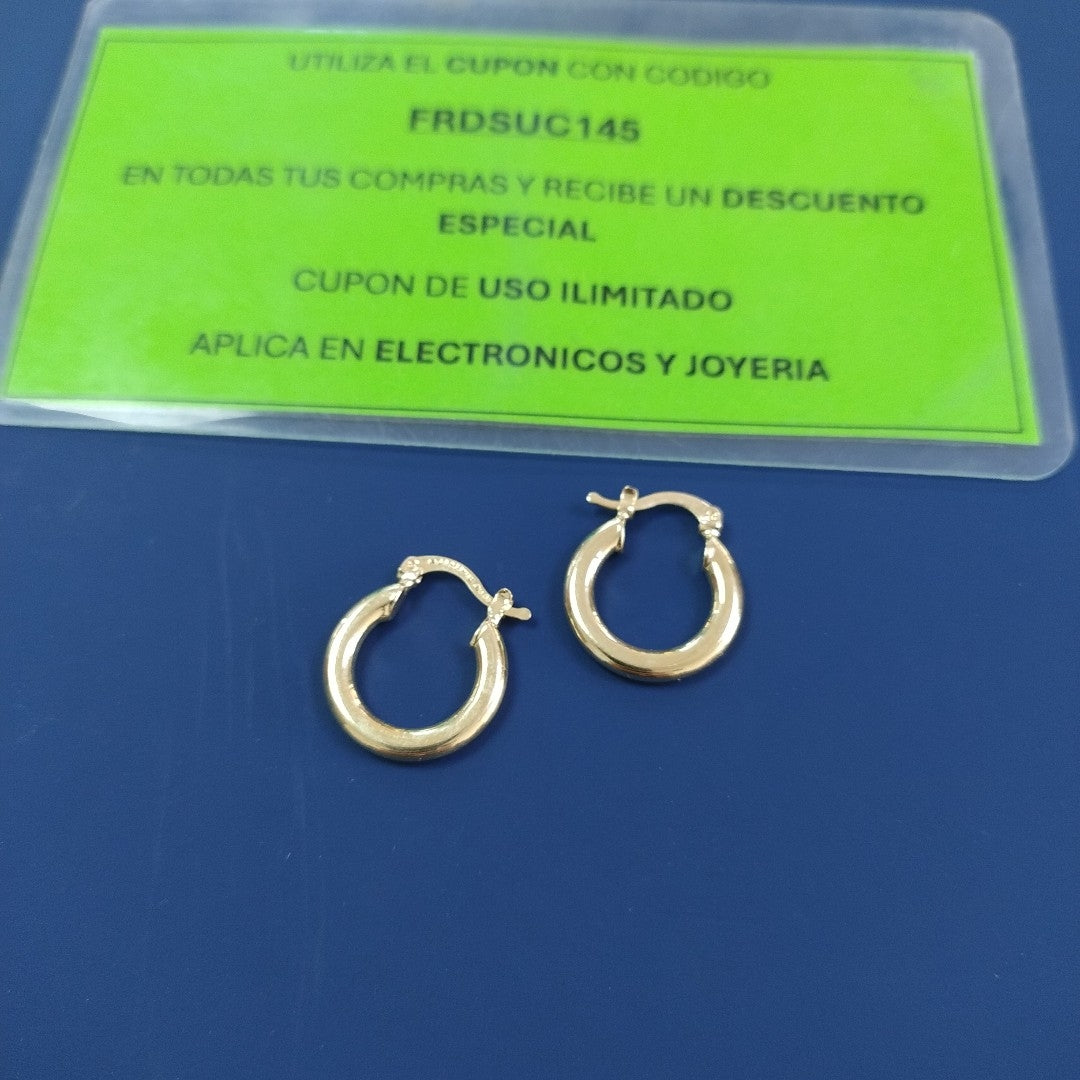 ARETES ARRACADAS 14K 1.5 GR (NUEVO)
