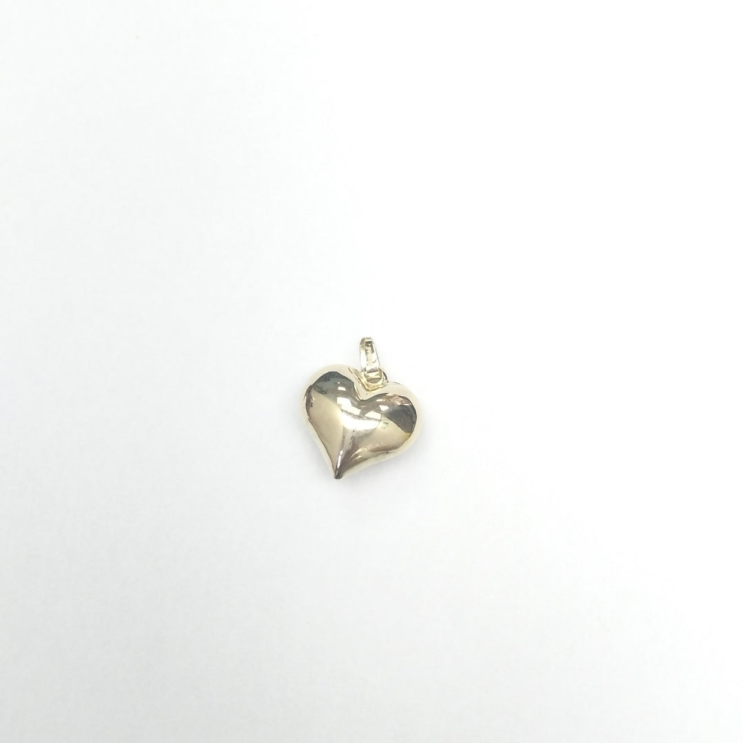 DIJE TEJIDO CORAZON LISO 14K 1.1 GR (NUEVO)