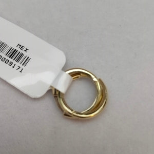 ARETES HUGGIES LISAS 14K 1.6 GR (NUEVO)