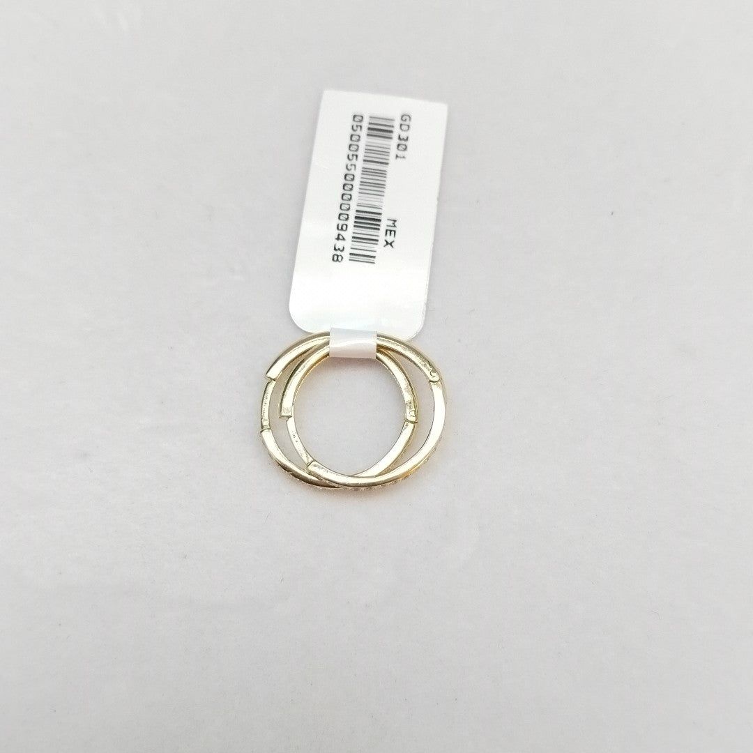 ARETES ARRACADAS C CIRCONIAS 14K 2 GR (NUEVO)