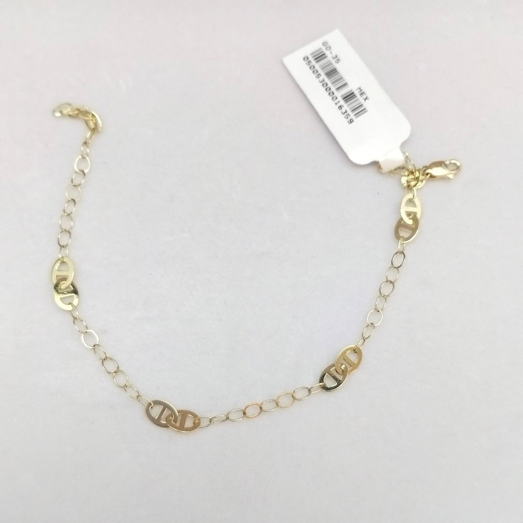PULSERA ESPECIAL 14K 21 CM 1.8 GR (NUEVO)