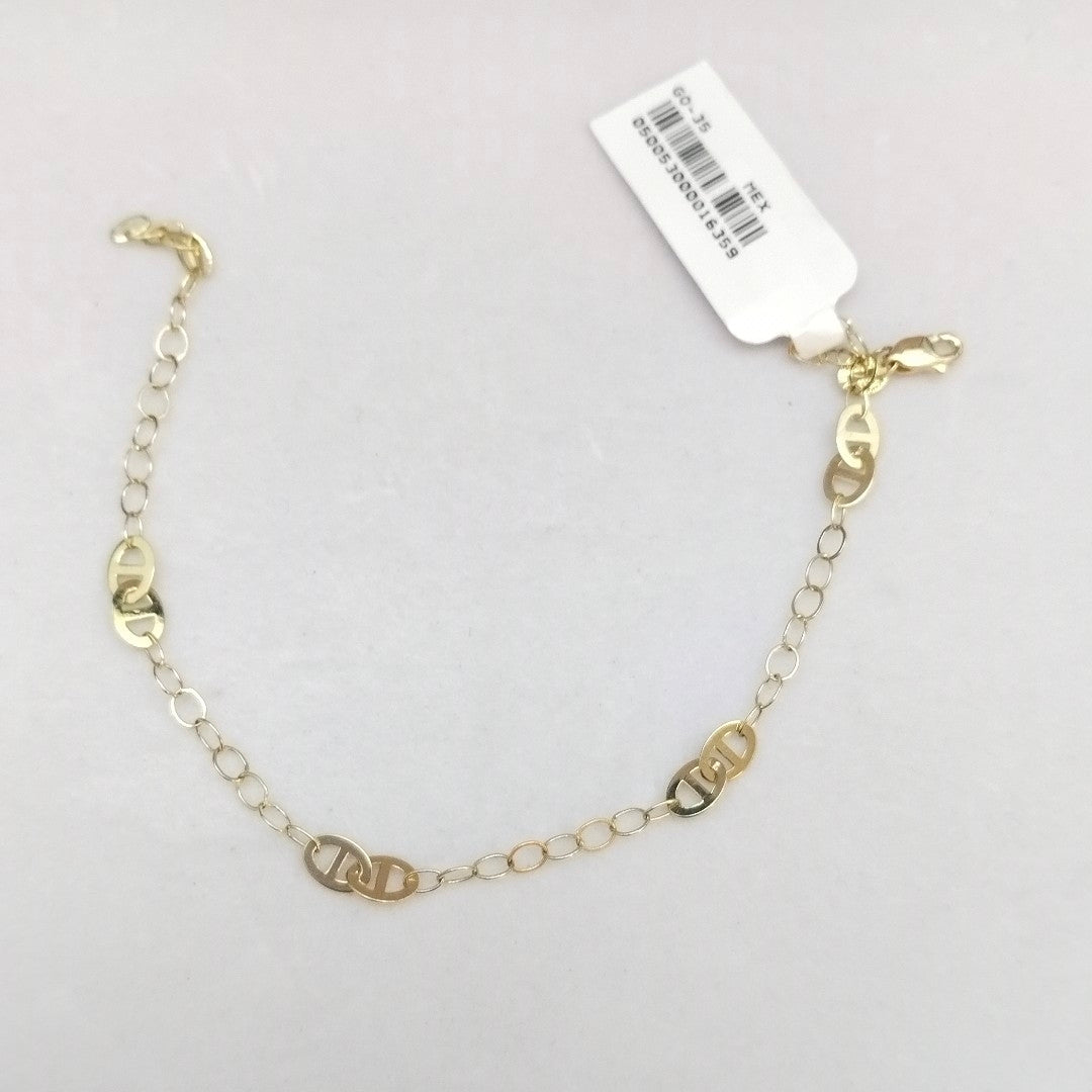 PULSERA ESPECIAL 14K 21 CM 1.8 GR (NUEVO)