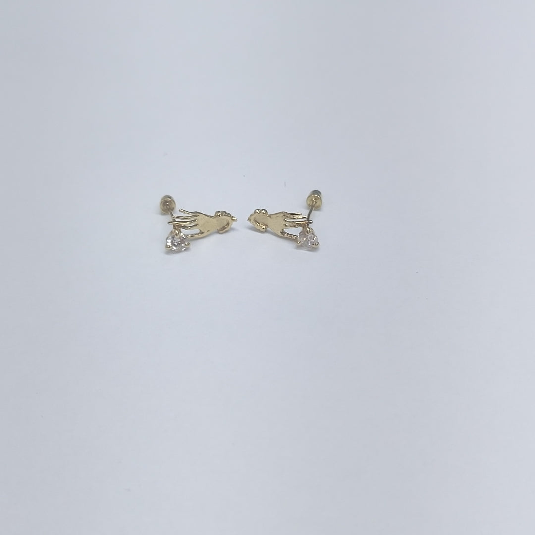 BROQUELES PAR ORO 10 K 0,80 GRMS (SEMINUEVO)