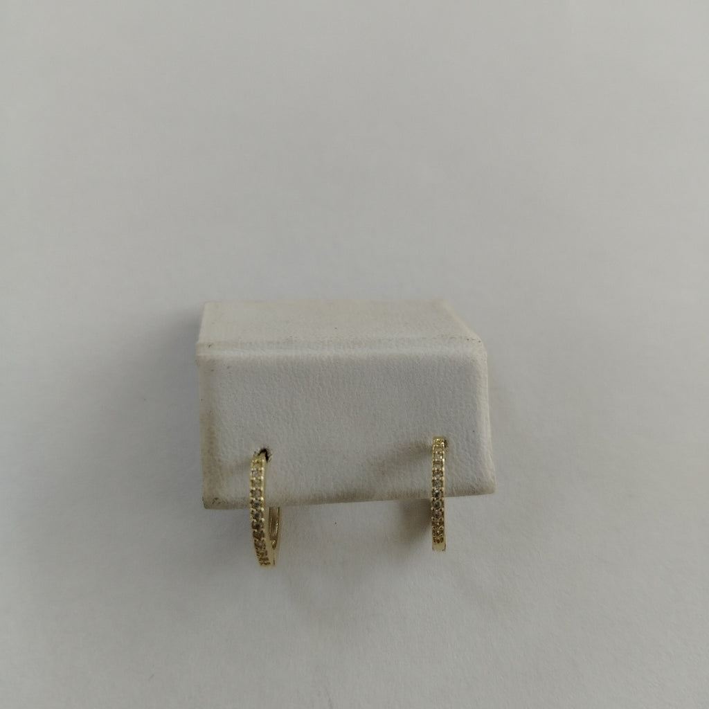 ARETES ARRACADAS CON CIRCONIAS 14K 1.2 GR (NUEVO)