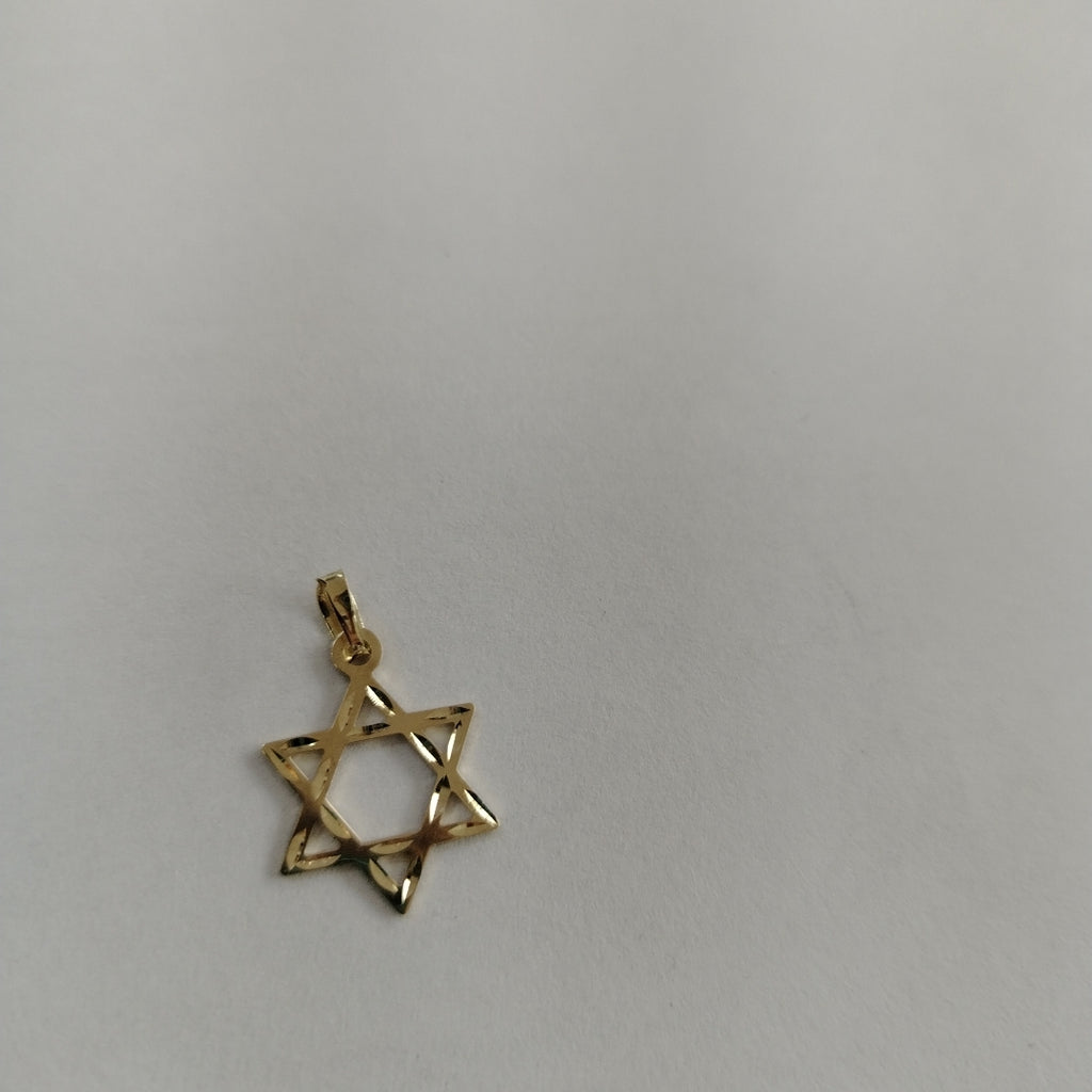 DIJE TEJIDO ESTRELLA DE DAVID 14K 0.6 GR (NUEVO)