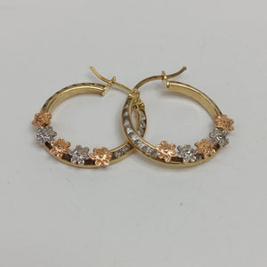 ARRACADAS PAR ORO 14 K 2.8 GRMS (SEMINUEVO)