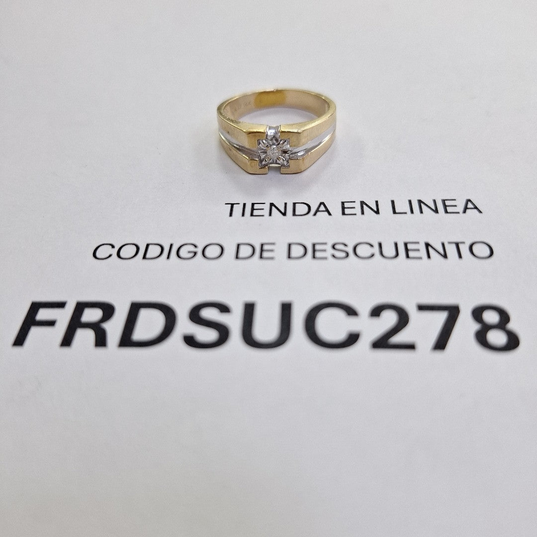ANILLO ORO,ORO BLANCO 14 K 5,40 GRMS (SEMINUEVO)