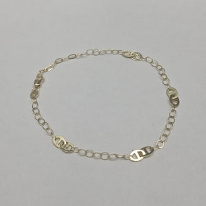 PULSERA ESPECIAL 14K 21 CM 1.9 GR (NUEVO)