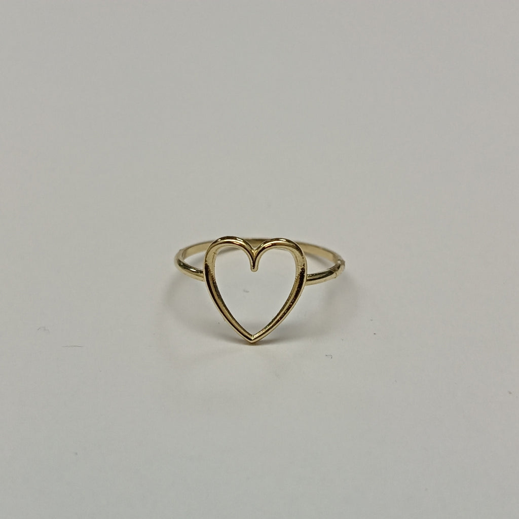 ANILLOS ANILLITO FIG CORAZON 10K TALLA 7 0.8 GR (NUEVO)
