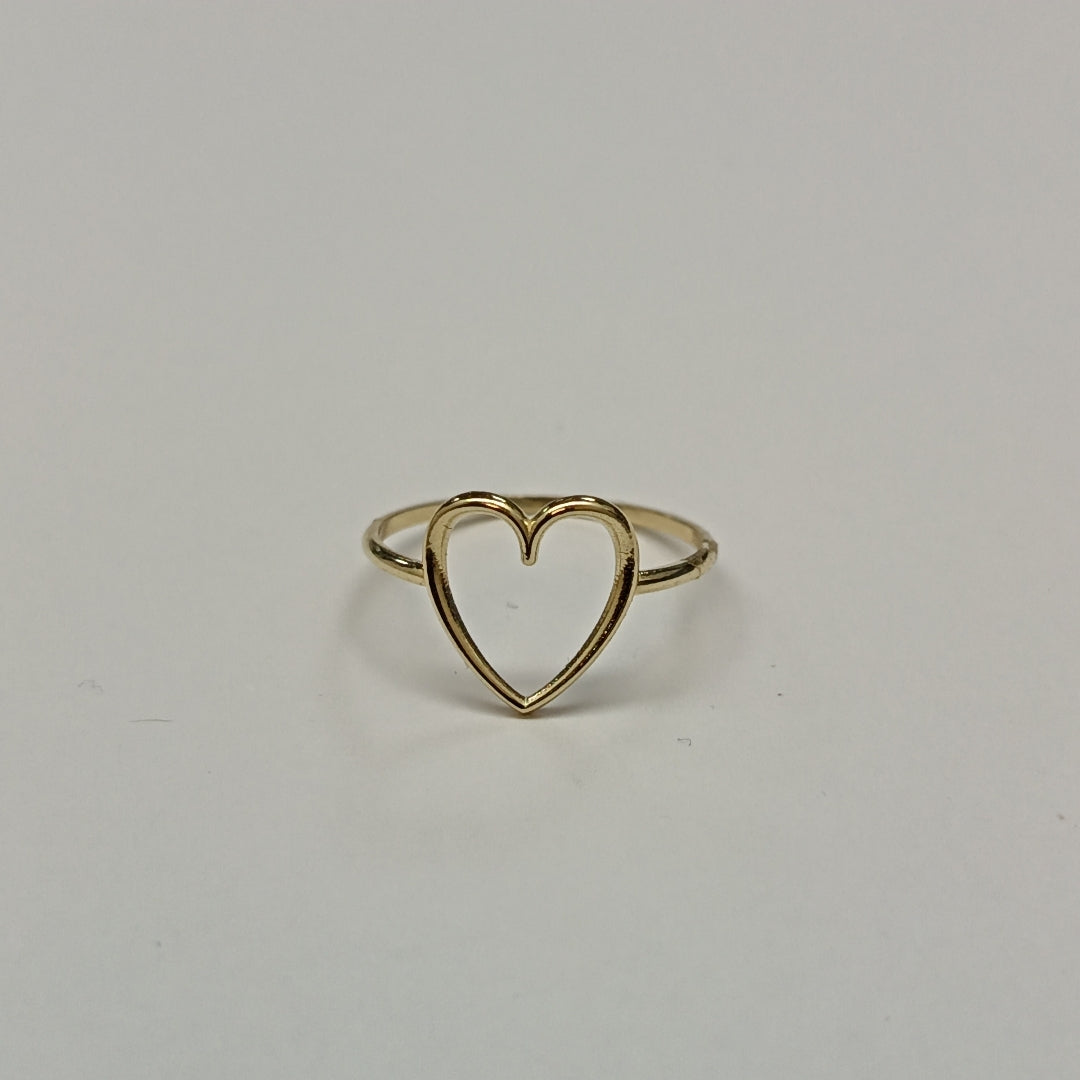 ANILLOS ANILLITO FIG CORAZON 10K TALLA 7 0.8 GR (NUEVO)
