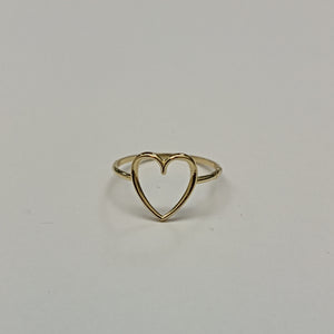ANILLOS ANILLITO FIG CORAZON 10K TALLA 7 0.8 GR (NUEVO)