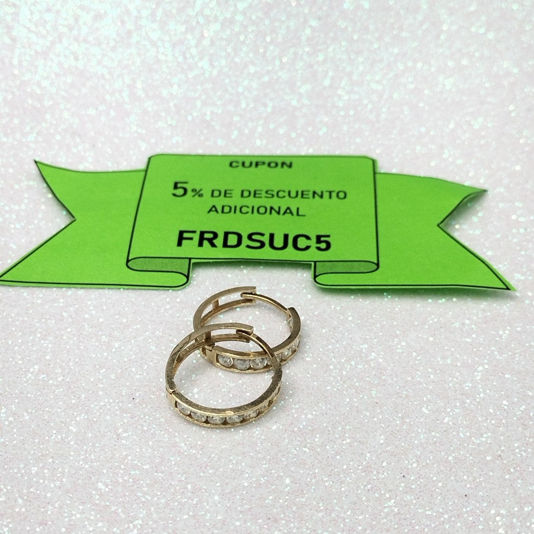 ARRACADAS PAR ORO 14 K 2,40 GRMS (SEMINUEVO)
