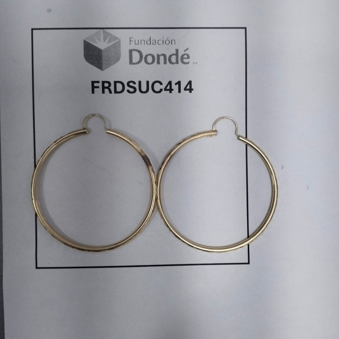 ARRACADAS PAR ORO 14 K 3.5 GRMS (SEMINUEVO)