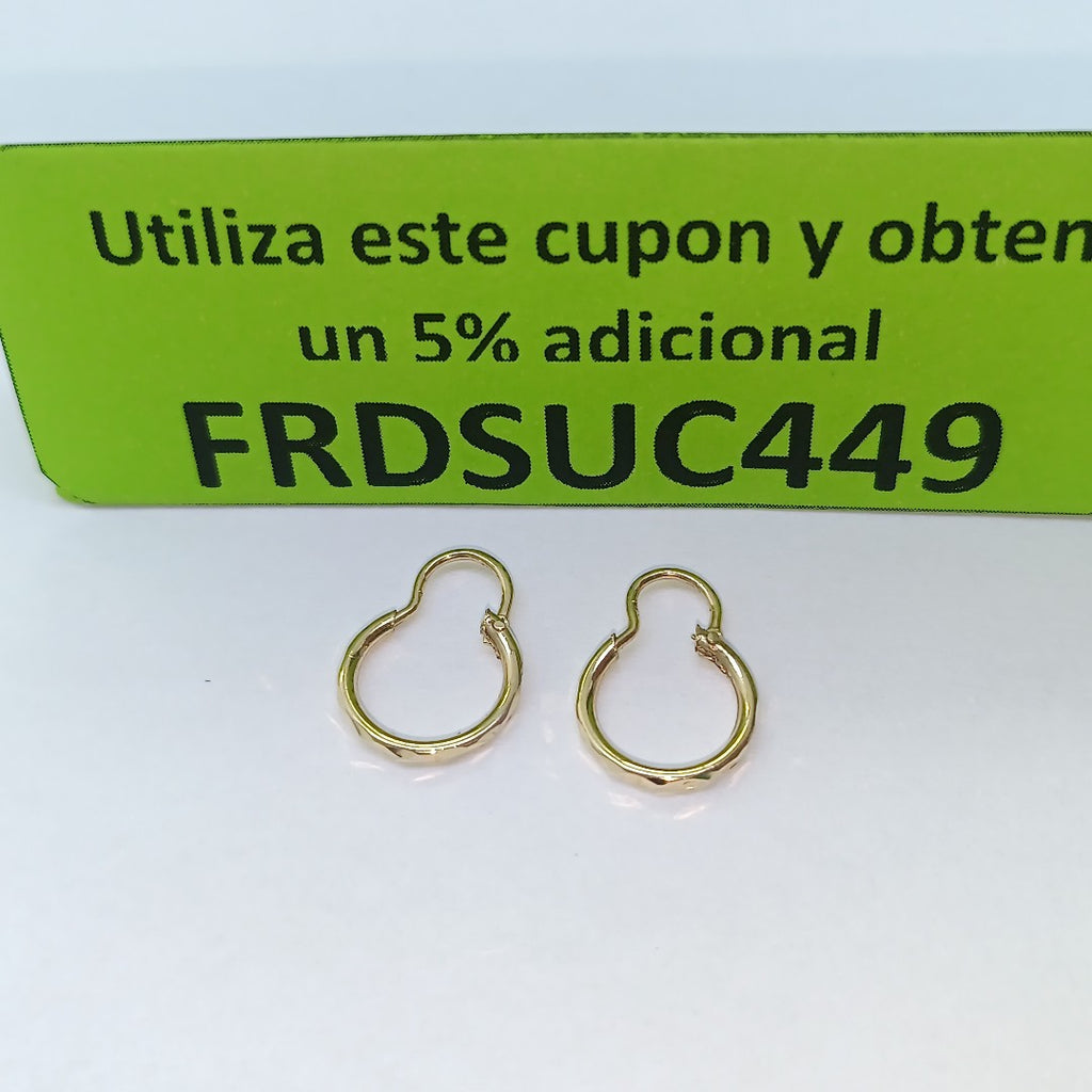 ARRACADAS PAR ORO 14 K 0,80 GRMS (SEMINUEVO)