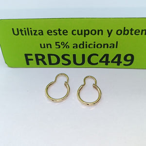 ARRACADAS PAR ORO 14 K 0,80 GRMS (SEMINUEVO)