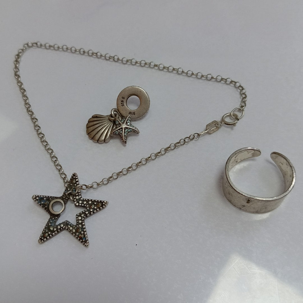 DIJE, PULSERA PLATA 9.7 GRMS (SEMINUEVO)