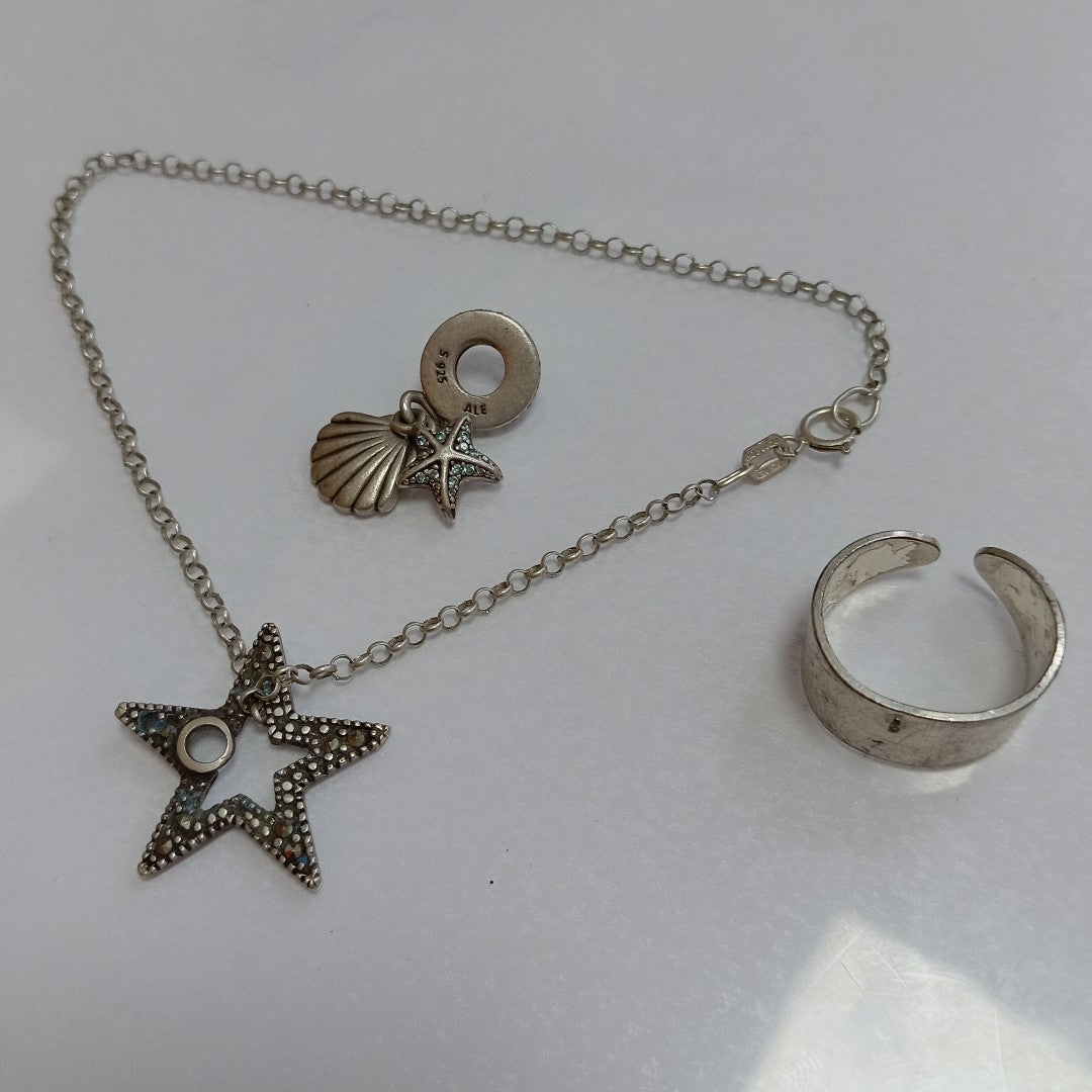 DIJE, PULSERA PLATA 9.7 GRMS (SEMINUEVO)