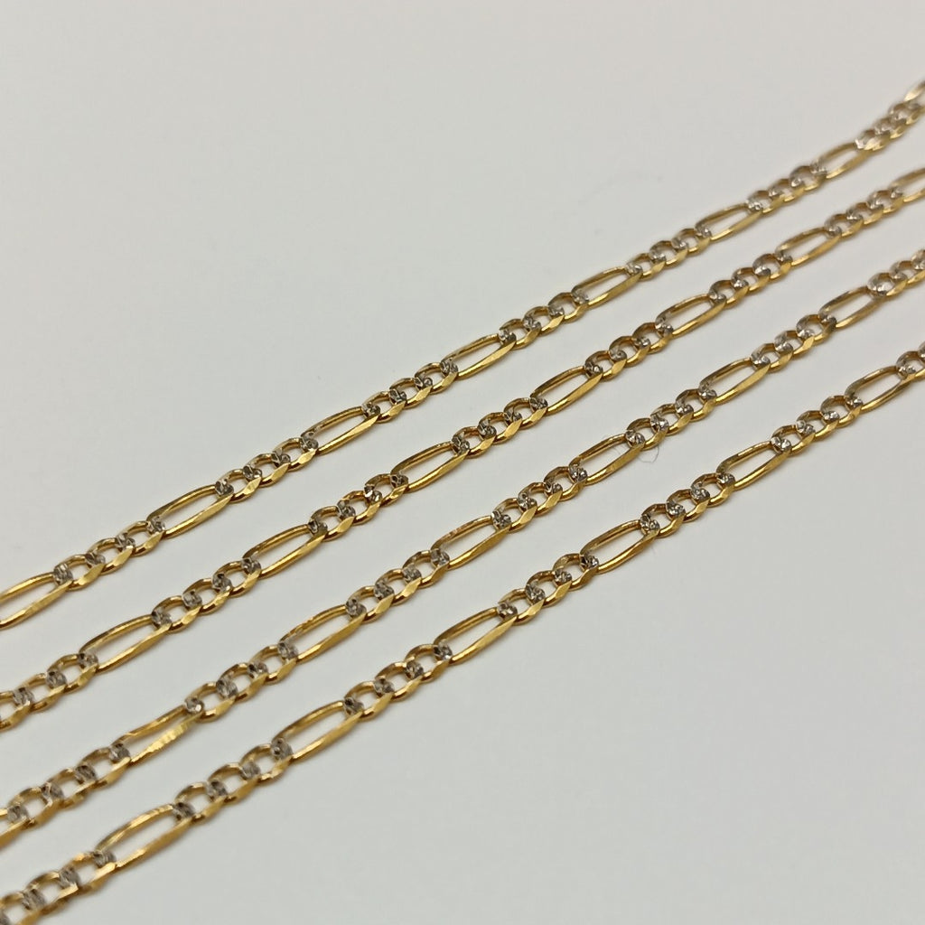CADENA 3X1 DIAMANTADA 14K 55 CM 4.6 GR (NUEVO)