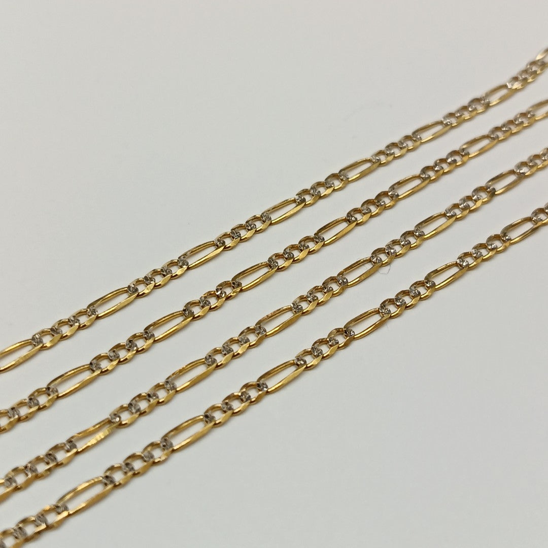 CADENA 3X1 DIAMANTADA 14K 55 CM 4.6 GR (NUEVO)