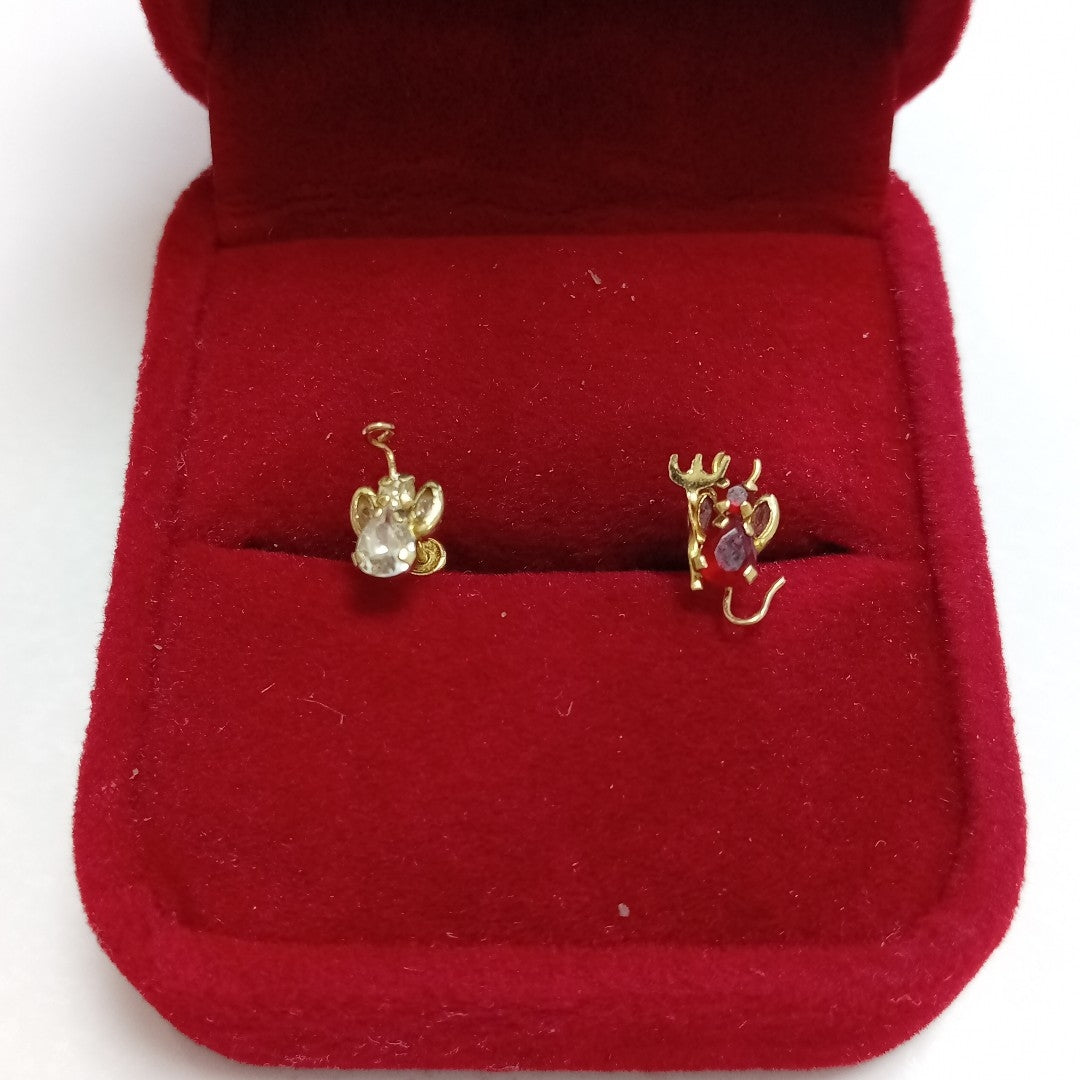 BROQUELES PAR ORO 10 K 0,40 GRMS (SEMINUEVO)