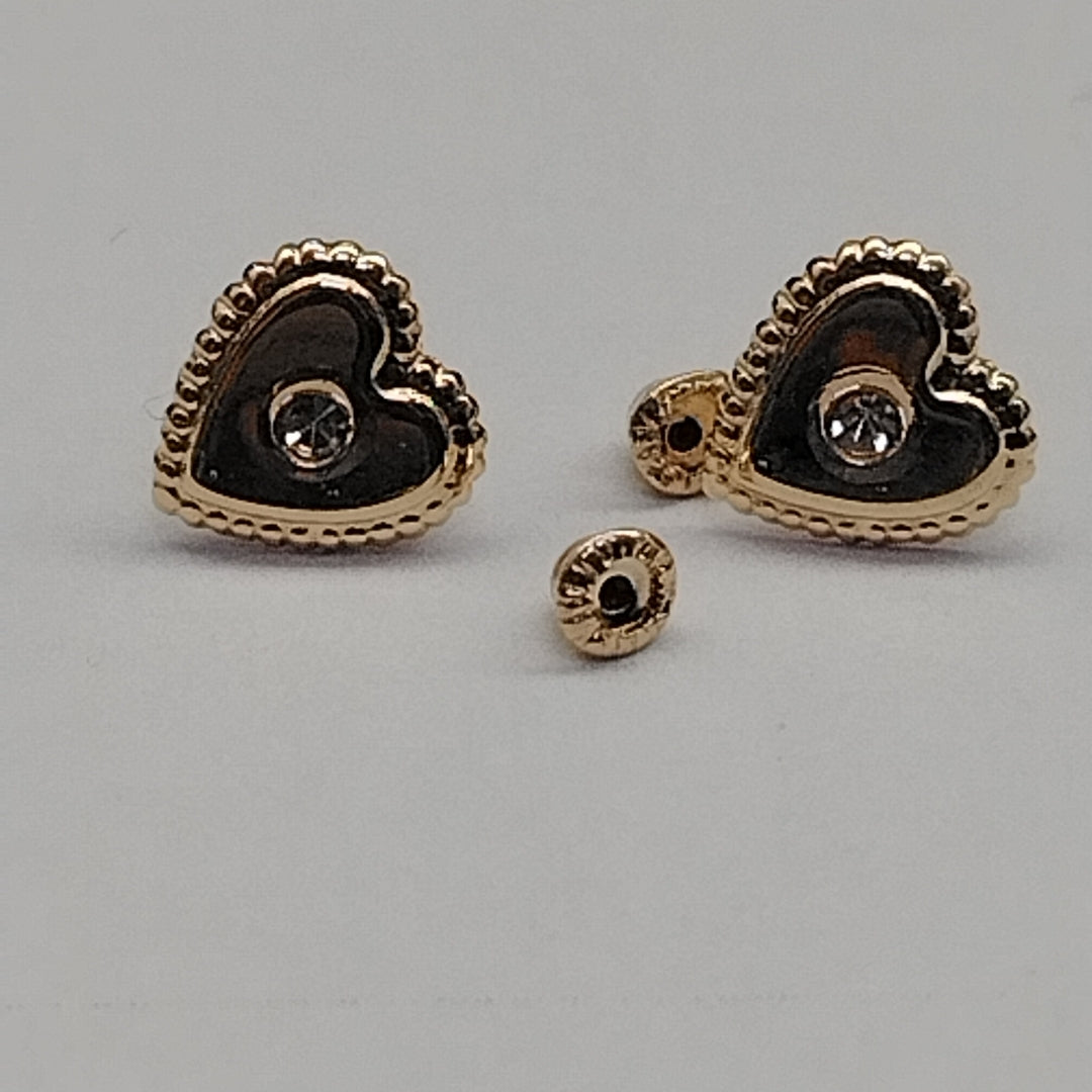 BROQUELES BROQUEL FIG CORAZON C CIRCONIA 14K 0.2614 GR (NUEVO)