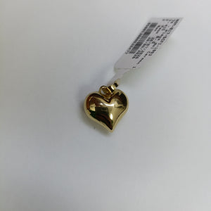 DIJE TEJIDO CORAZON LISO 14K 1.2 GR (NUEVO)