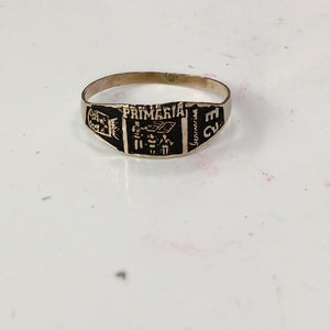ANILLO DE GRADUACIÓN ORO 8 K 1 GRMS (SEMINUEVO)