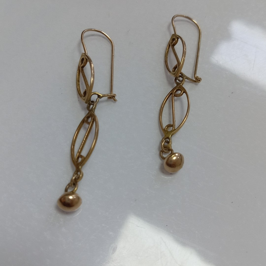 ARETES PAR ORO 10 K 2.2 GRMS (SEMINUEVO)