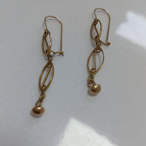 ARETES PAR ORO 10 K 2.2 GRMS (SEMINUEVO)
