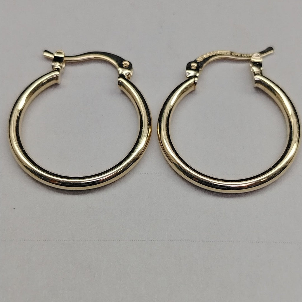 ARETES TEJIDO ARRACADAS LISAS 14K 1.2 GR (NUEVO)