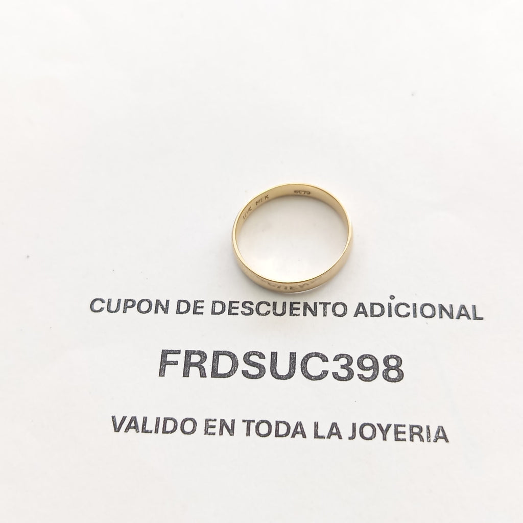 ARGOLLA ORO 10 K 2 GRMS (SEMINUEVO)
