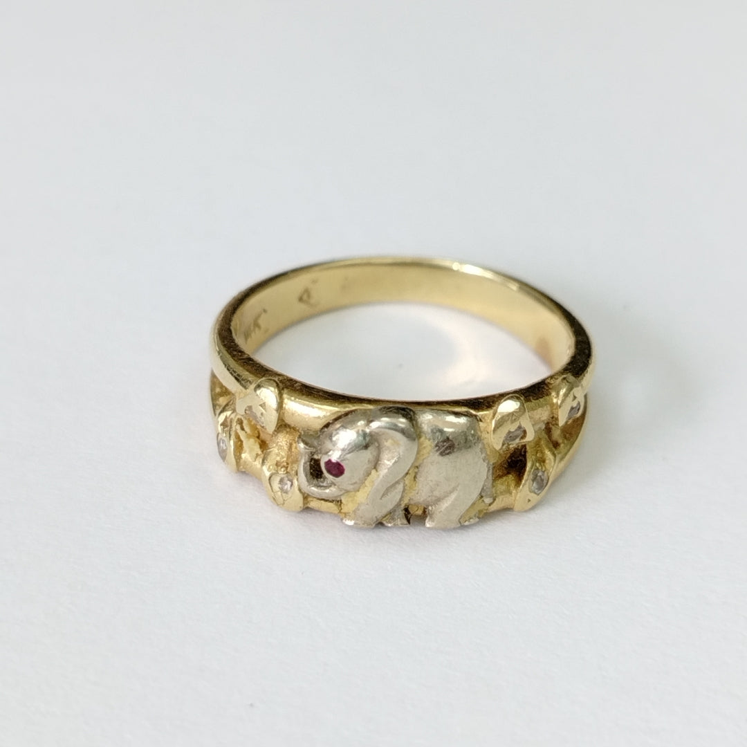 ANILLO ORO 14 K 4.3 GRMS (SEMINUEVO)