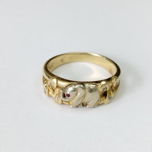 ANILLO ORO 14 K 4.3 GRMS (SEMINUEVO)