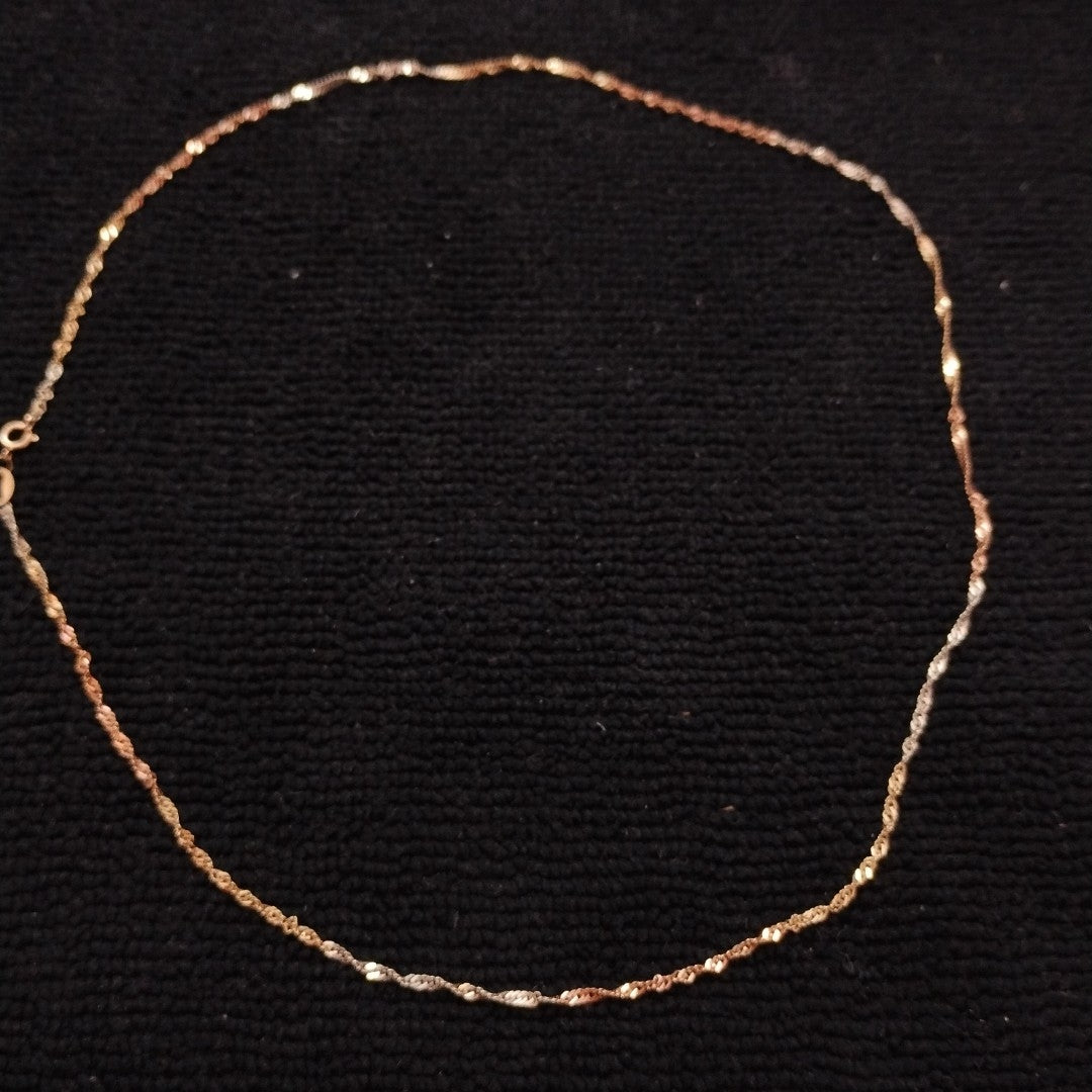 CADENA ORO COMBINADO 10 K 1.5 GRMS (SEMINUEVO)