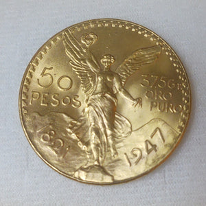 Moneda Centenario Cincuenta Pesos Oro Mexicano 21.6K