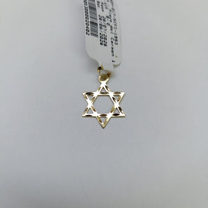 DIJE TEJIDO ESTRELLA DE DAVID 14K 0.5 GR (NUEVO)