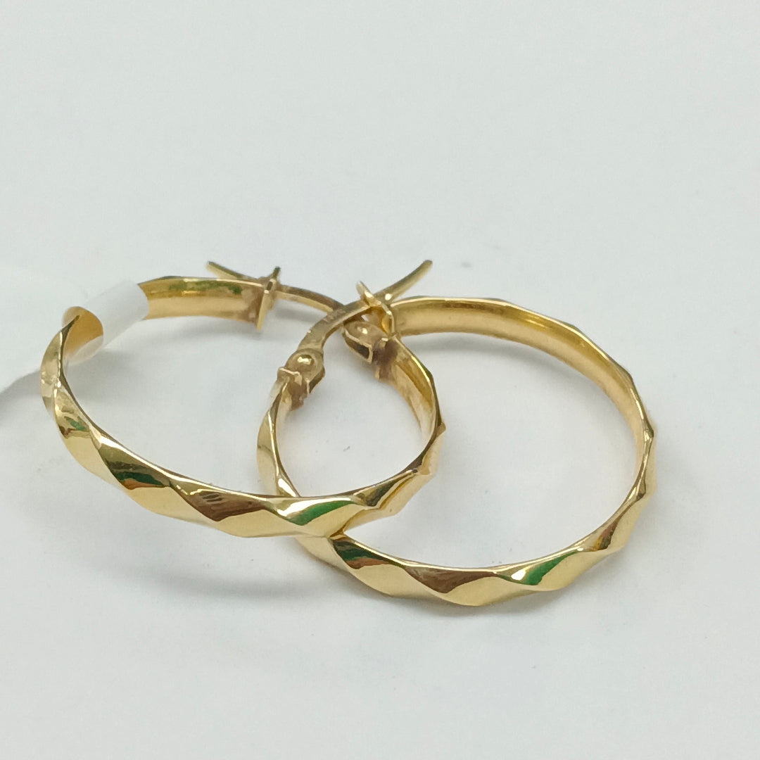 ARRACADAS PAR ORO 14 K 1.5 GRMS (SEMINUEVO)