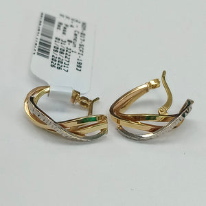ARRACADAS PAR ORO 14 K 1.8 GRMS (SEMINUEVO)