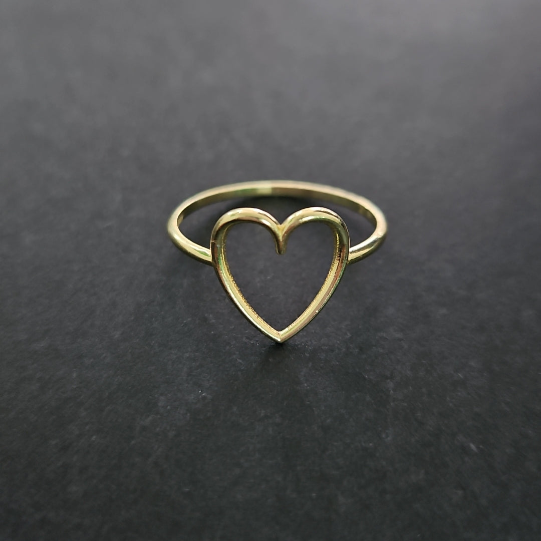 ANILLOS ANILLITO FIG CORAZON 10K TALLA 7 0.8 GR (NUEVO)