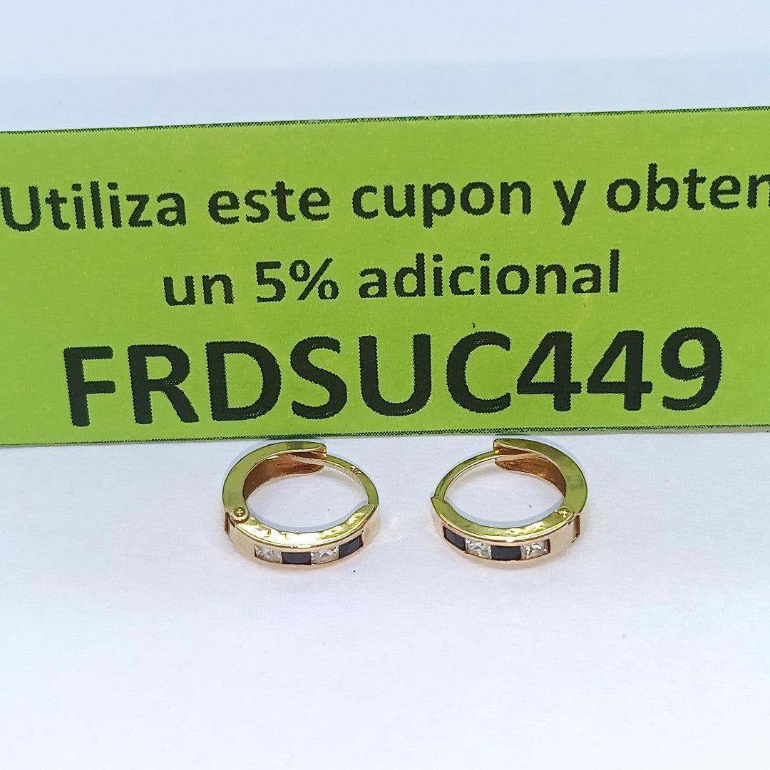 ARRACADAS PAR ORO,ORO MUY BAJO 8 K 1,00 GRMS (SEMINUEVO)