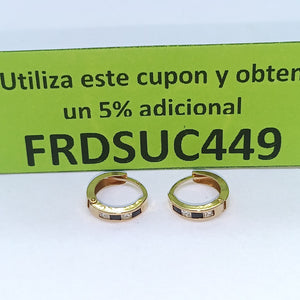 ARRACADAS PAR ORO,ORO MUY BAJO 8 K 1,00 GRMS (SEMINUEVO)