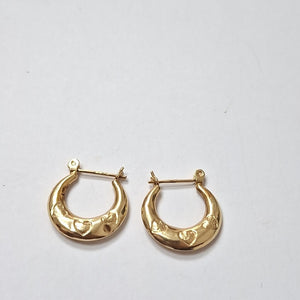 ARETES PAR ORO 14 K 1 GRMS (SEMINUEVO)