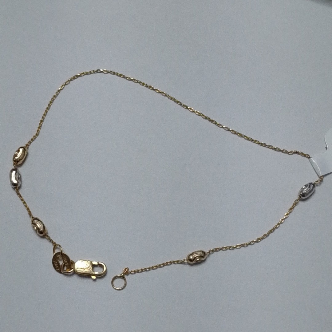 PULSERA ORO COMBINADO 14 K 1,10 GRMS (SEMINUEVO)